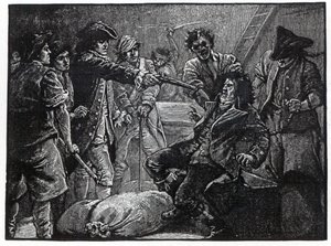 Capture of Wolfe Tone i 1798 af English School